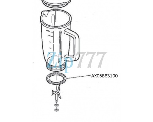 Резиновый уплотнитель для соковыжималки Panasonic AX05B83100